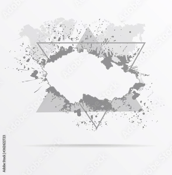 Fototapeta Abstract grunge map Czech Republic print for t-shirt. Map Czech Republic modern street style attributes. Vector art. Map Czech Republic for. HIPSTER print for t-shirt.