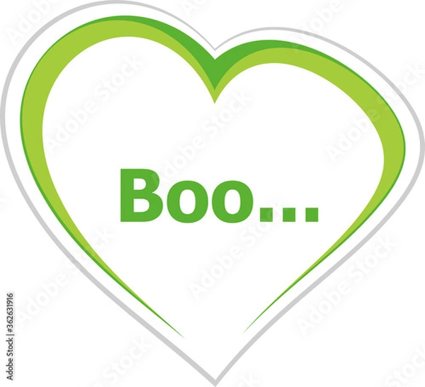 Obraz Text Boo. Social concept