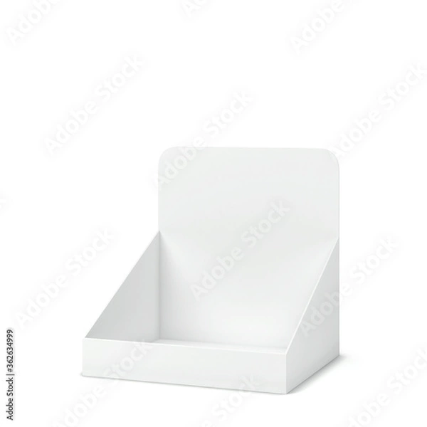 Fototapeta Blank cardboard display mockup