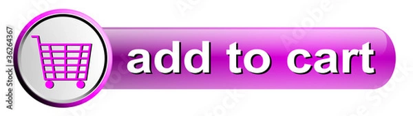 Obraz Add to cart button - Purple