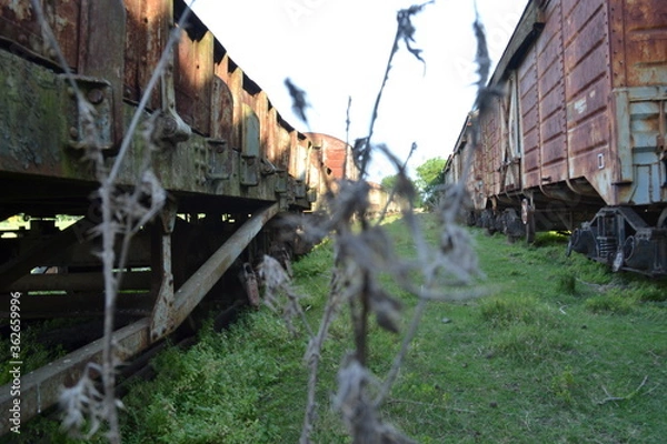 Obraz old train locomotive