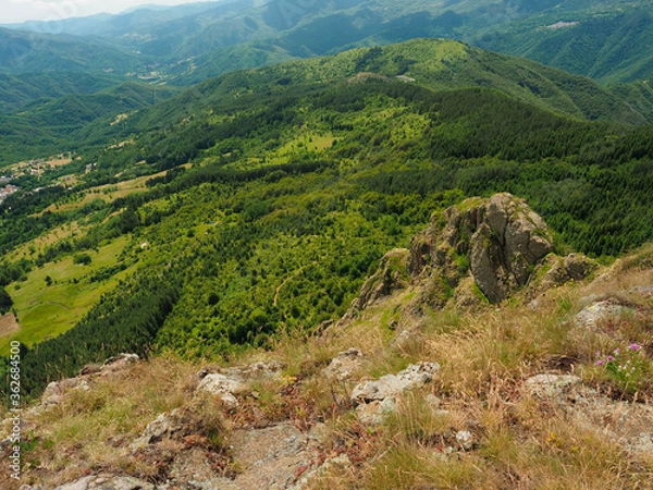 Obraz landscape view from a peak