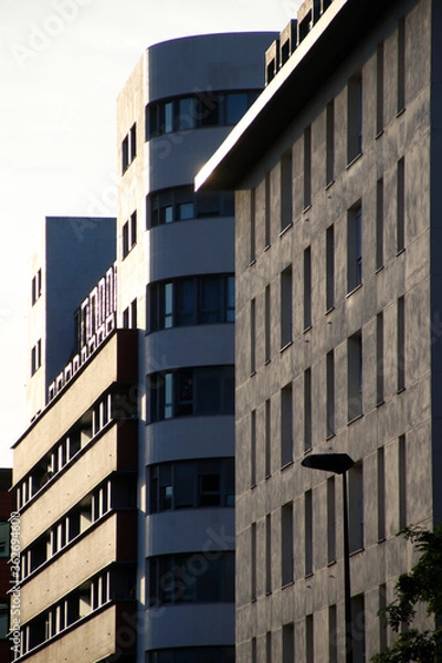Fototapeta Building in a neighborhood of Bilbao