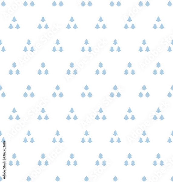 Fototapeta Tree in triangle pattern seamless repeat background