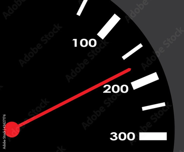 Fototapeta Scale of a speedmeter.