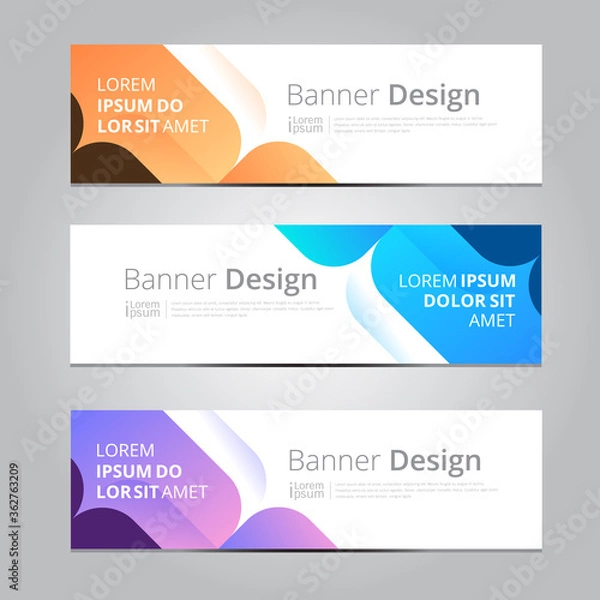 Fototapeta Vector abstract design background texture banner template