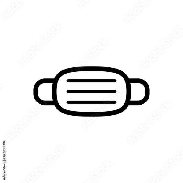 Fototapeta mask icon vector symbol template