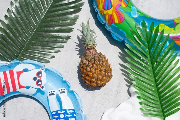 Obraz パイナップルと夏