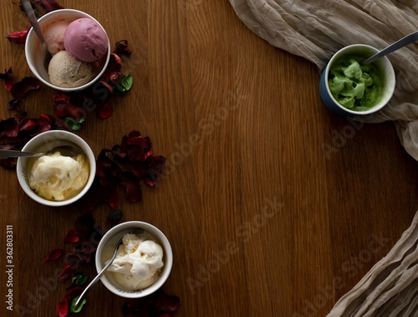 Obraz ジェラートとテーブル