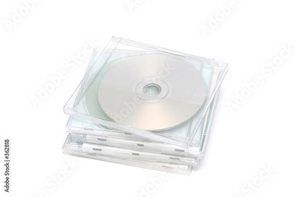 Obraz cd jewel case stack