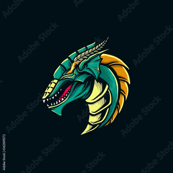 Obraz Dragon Mascot Illustration