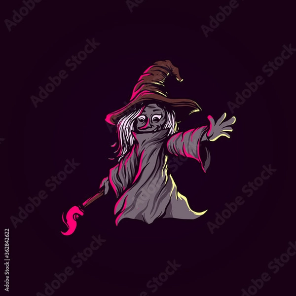 Obraz Witch Dark Illustration