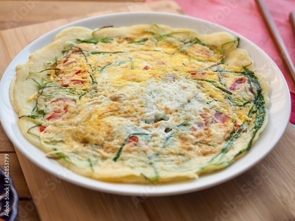 Obraz 한국의 전통음식 파전, 부침개
