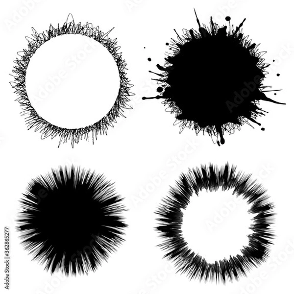 Fototapeta Blob circle, round background