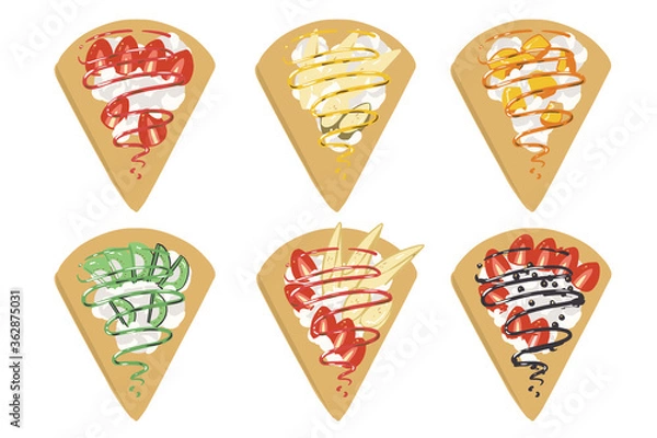 Obraz クレープ(フルーツソース)(線無し)