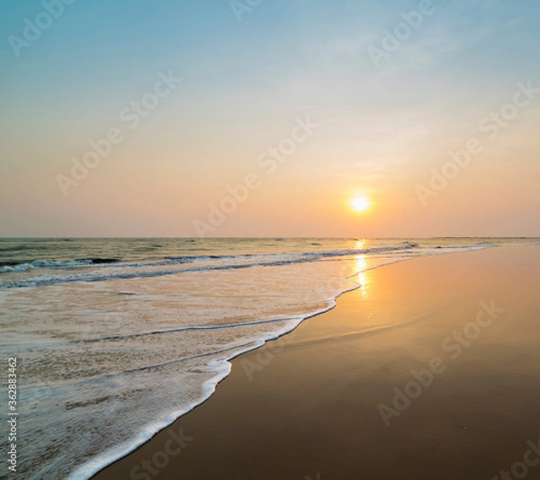 Fototapeta sunset at the beach