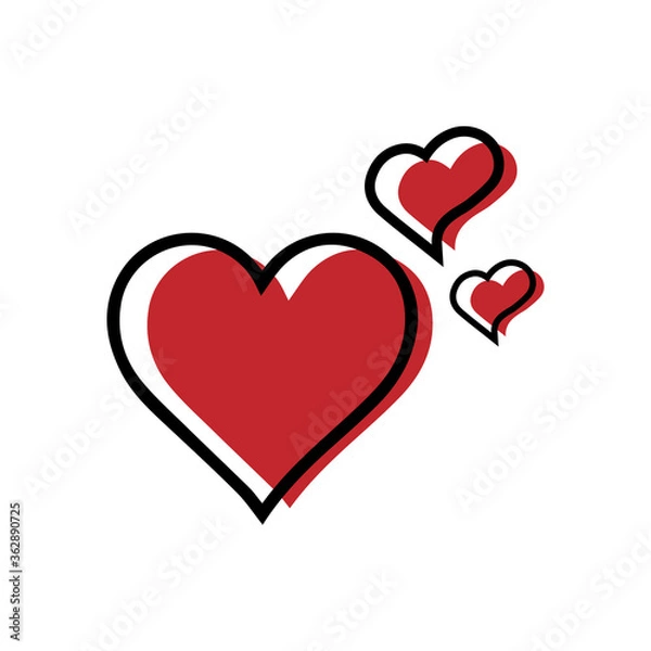 Obraz Heart Icon Vector