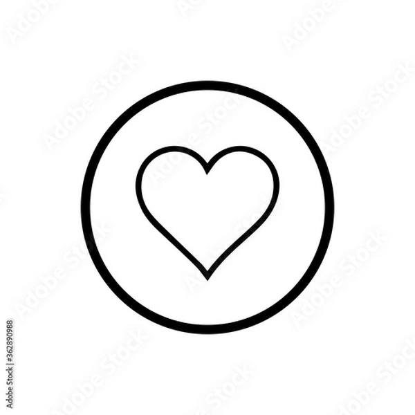 Obraz Heart Icon Vector