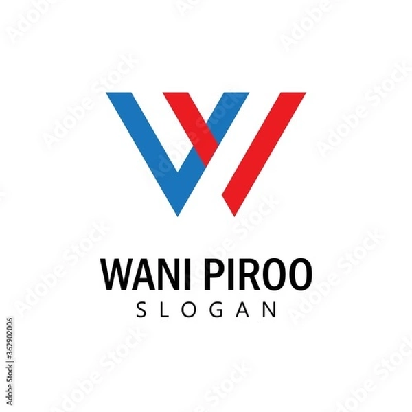 Fototapeta A Letter Alphabet font logo