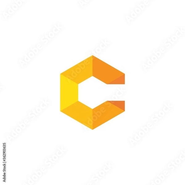 Obraz C Letter Alphabet font