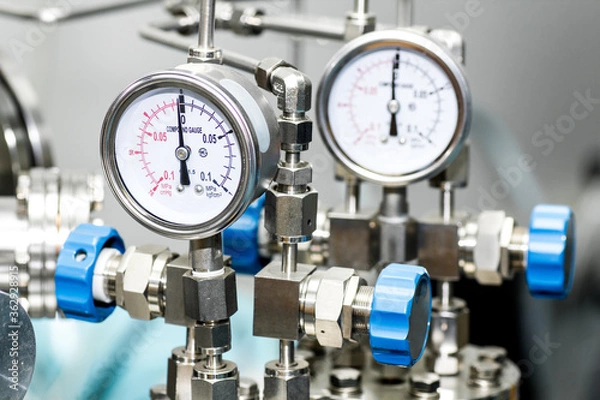 Obraz Adjustable Pressure Gauge Valve