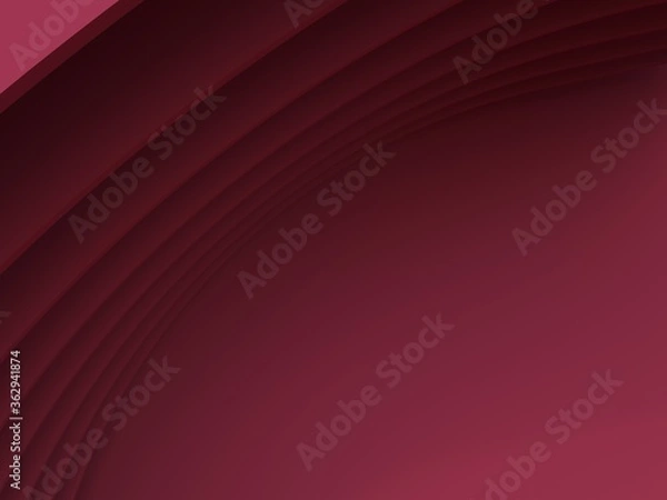 Fototapeta 3d rendering of modern abstract shapes  compose in layers with red background