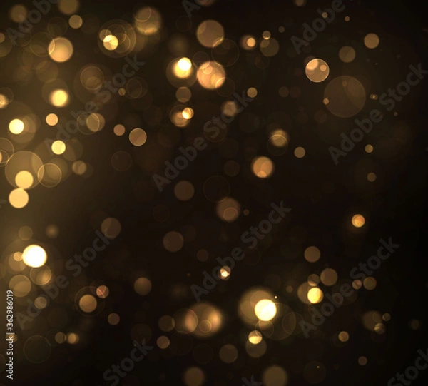 Obraz Gold bokeh blur