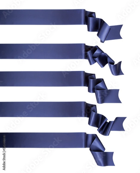 Obraz Blue ribbon banner collection