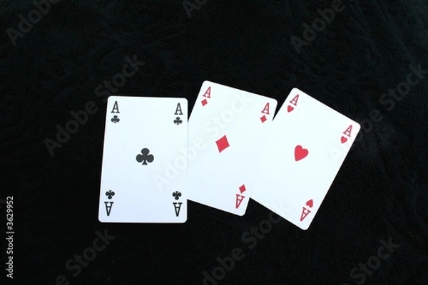 Fototapeta 3 aces without pike