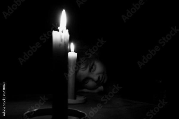 Obraz kid and candle3