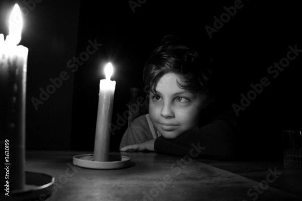 Obraz kid and candle2