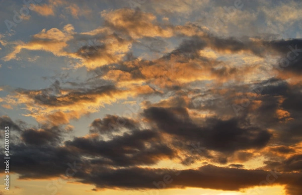 Fototapeta 夕暮れ　空　素材