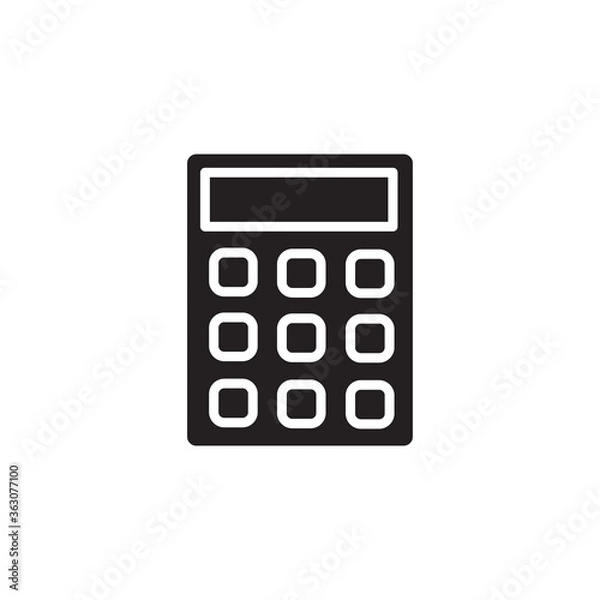 Obraz Calculator icon vector template design