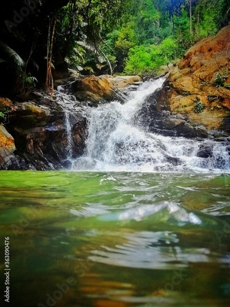 Obraz small waterfall in the forest