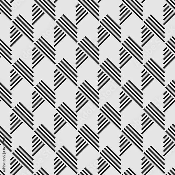 Obraz Seamless abstract striped patterns with elements of herringbone