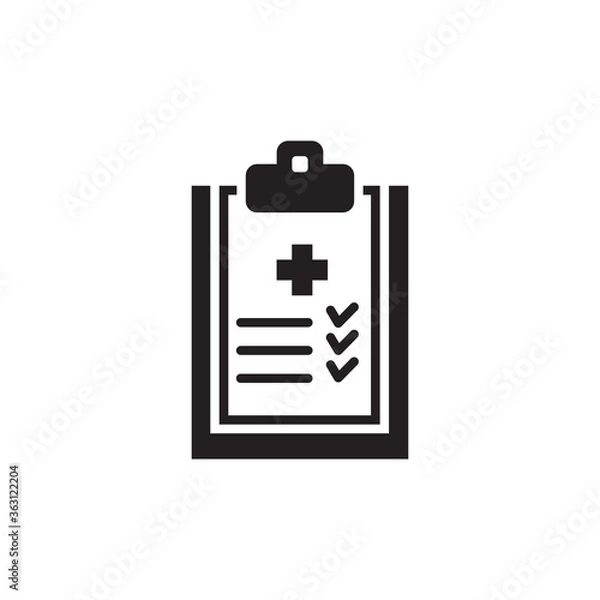 Obraz medical report icon vector symbol template