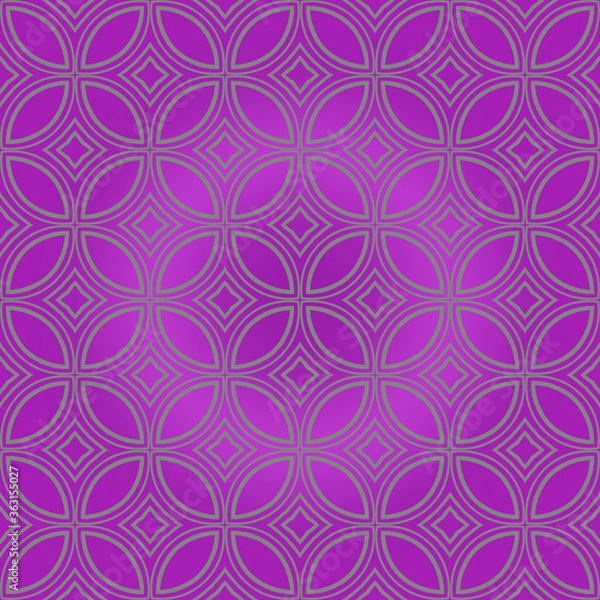 Obraz geometric flower. floral seamless pattern. vector illustration. for interior design, invitation, wallpaper, textile.