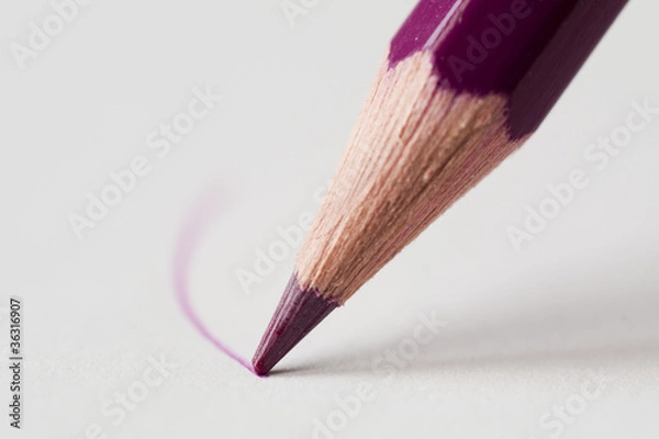 Fototapeta Macro on purple line