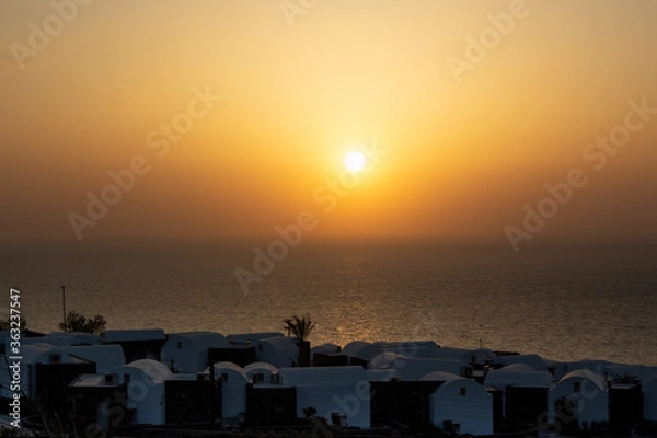 Obraz sunset in Santorini