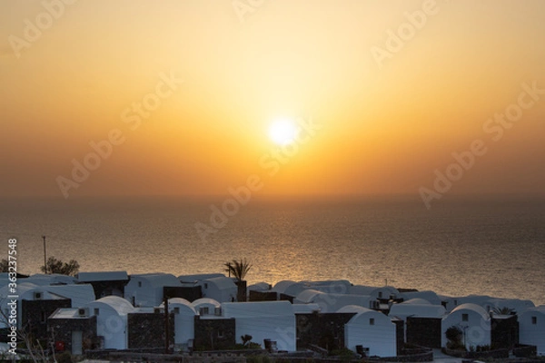 Obraz sunset in Santorini