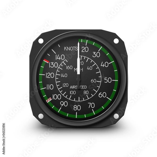 Fototapeta Helicopter air speed indicator (R44)