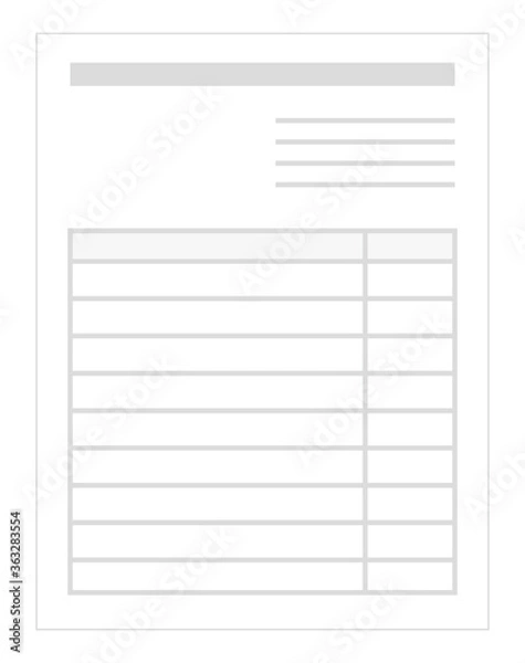 Fototapeta 書類　情報　表