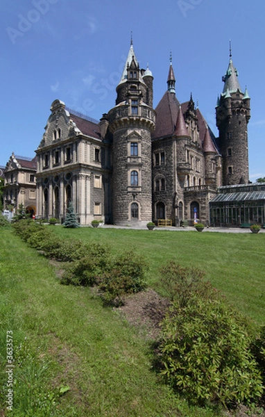 Obraz Castle in Moszna, Poland
