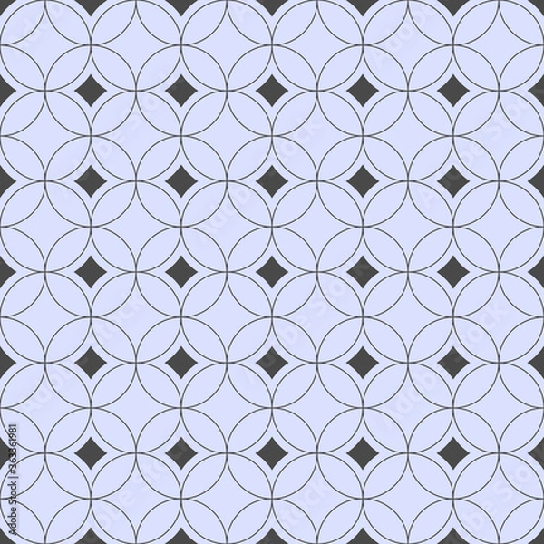 Fototapeta Seamless vector pattern. Modern stylish texture. Abstract geometric background. Monochrome stylish texture. Simple graphic design. Trendy lines.
