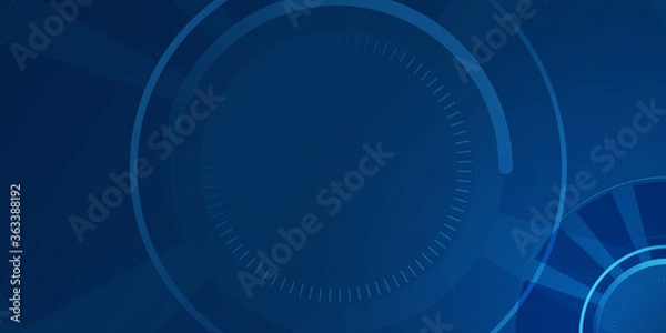 Obraz Abstract blue background with minimal point surface. Blue circle on white background. Simple pattern