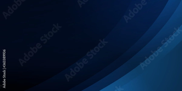 Fototapeta Abstract blue wave curve 3D structure circuit computer technology business background