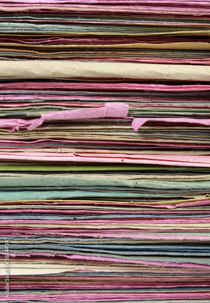 Fototapeta File Stack file folder close up