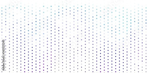 Fototapeta Light pink, blue vector pattern with spheres.