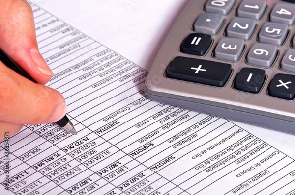 Obraz Doing Accounts