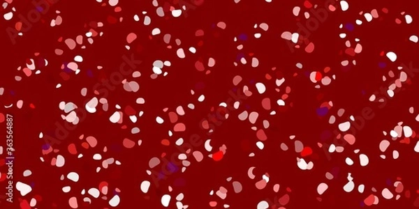 Fototapeta Light pink, red vector background with random forms.